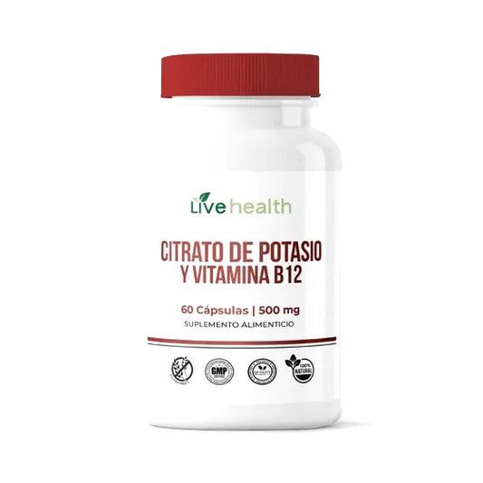 Citrato de Potasio + Vitamina B12 – 60 cápsulas