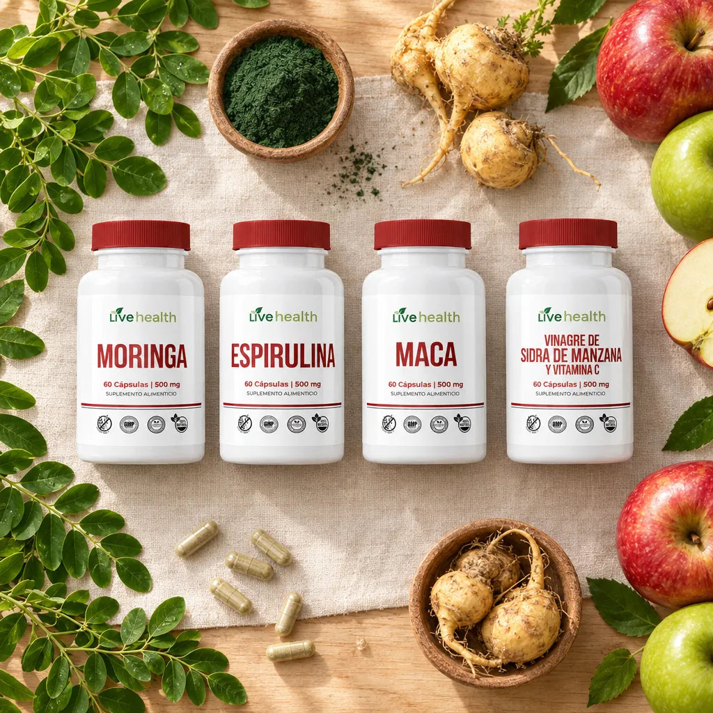 Ingredientes naturales Live Health
